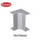 ANGULO INTERIOR GRIS 16x16 MM U24X UNEX 78331-04