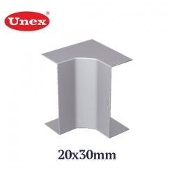 ANGULO INTERIOR GRIS 20x30 MM U24X UNEX 78343-04