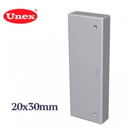 TAPA FINAL GRIS 20x30 MM U24X UNEX 78393-04