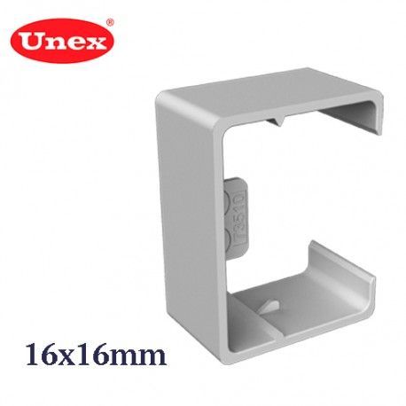 CUBREJUNTAS GRIS 16x16 MM U24X UNEX 78531-04