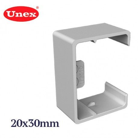 CUBREJUNTAS GRIS 20x30 MM U24X UNEX 78543-04