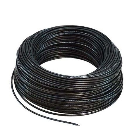 CABLE NEGRO DE SILICONA 0,25 MM - ROLLO 100 METROS