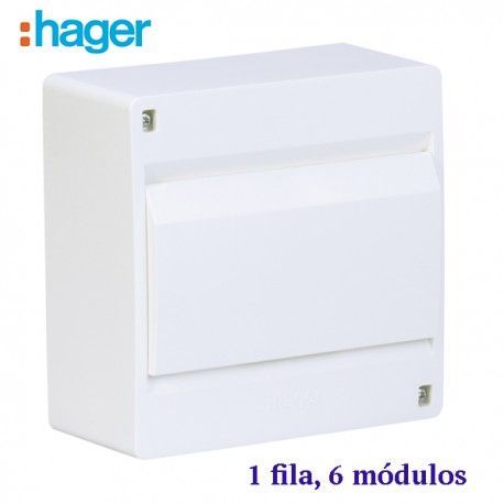 CAJA AUTOMATICOS DE SUPERFICIE CON PUERTA 12 MODULOS HAGER VD106NE + VZ910N