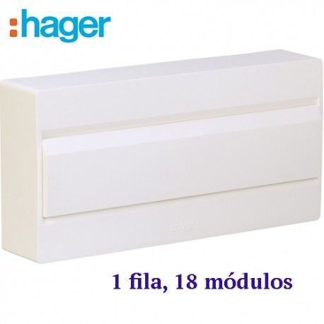 CAJA AUTOMATICOS DE SUPERFICIE CON PUERTA 18 MODULOS HAGER VD118NE + VZ920N