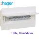 CAJA AUTOMATICOS DE EMPOTRAR SIN PUERTA 18 MODULOS HAGER VR118NE