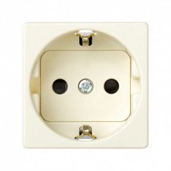 BASE ENCHUFE SCHUKO EMBORNAMIENTO TORNILLO MARFIL SIMON