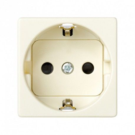 BASE ENCHUFE SCHUKO EMBORNAMIENTO TORNILLO MARFIL SIMON