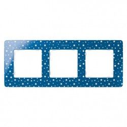 MARCO 3 ELEMENTOS COLOR ESTRELLAS AZUL BASE BLANCO SIMON 82 DETAIL 8200630-221