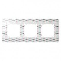 MARCO 3 ELEMENTOS COLOR TOPOS BLANCO BASE BLANCO SIMON 82 DETAIL 8200630-210