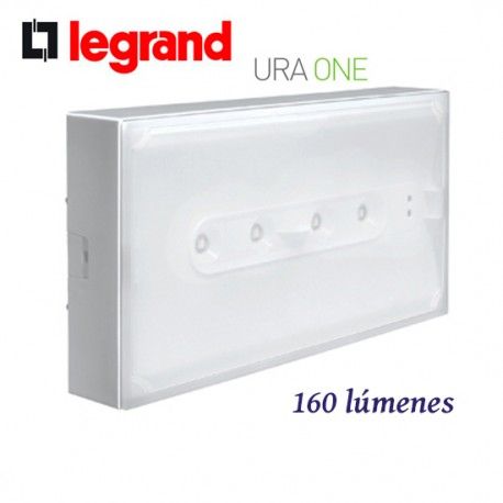 LUZ DE EMERGENCIA LED NO PERMANENTE 160 LUMENES URA ONE LEGRAND 661622