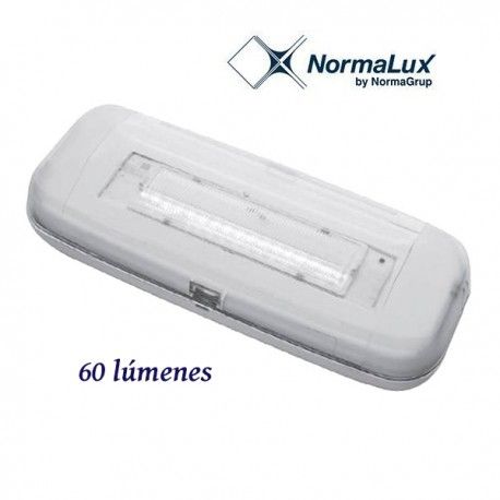 LUZ DE EMERGENCIA LED NO PERMANENTE 60 LUMENES NORMALUX STYLO S-60L