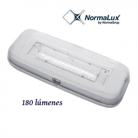 LUZ DE EMERGENCIA LED NO PERMANENTE 180 LUMENES NORMALUX STYLO S-200L