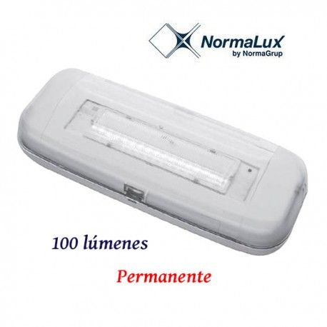 LUZ DE EMERGENCIA LED NO PERMANENTE 100 LUMENES NORMALUX STYLO SL-100