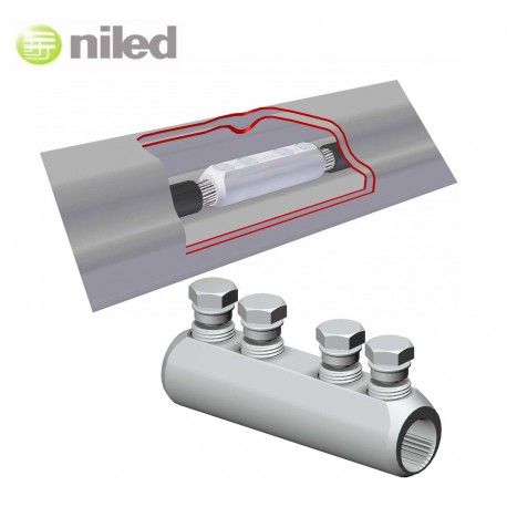 EMPALME NILED MANGUITO POR TORNILLERIA 10/50MM2 REDES SUBTERRANEAS MET-50