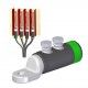 TERMINAL NILED PREAISLADO TORNILLOS 300MM2 PARA REDES SUBTERRANEAS DE CABLE FLEXIBLE TTP-300K