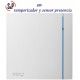 EXTRACTOR DE BAÑO BLANCO 8W TEMPORIZADOR Y DETECTOR PRESENCIA S&P SILENT-100 CHZ DESIGN
