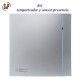 EXTRACTOR DE BAÑO GRIS 8W TEMPORIZADOR Y DETECTOR PRESENCIA S&P SILENT-100 CHZ SILVER DESIGN