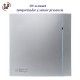 EXTRACTOR DE BAÑO GRIS 5W TEMPORIZADOR Y DETECTOR PRESENCIA S&P SILENT-100 CHZ SILVER DESIGN ECOWATT