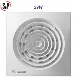 EXTRACTOR DE BAÑO BLANCO 29W S&P SILENT-300 CZ