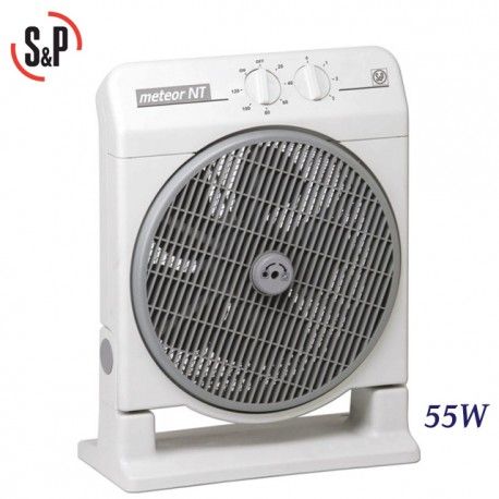 VENTILADOR TEMPORIZADO SILENCIOSO 55W GRIS 3 VELOCIDADES S&P METEOR-NT