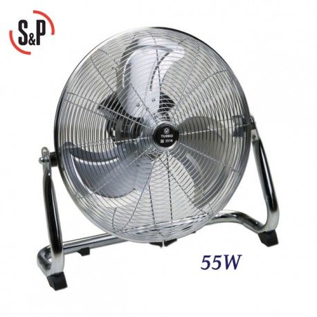 VENTILADOR DE SUELO 55W PARA MOVER GRANDES VOLUMENES DE AIRE S&P TURBO-355 N