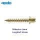 TORNILLO TIRAFONDO BICROMATADO PARA TACO O MADERA TF 6X44MM APOLO 9B644TF