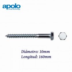 TORNILLO TIRAFONDO HEXAGONAL DIN 571 PARA TACO TF 10X160MM APOLO 910160571