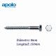 TORNILLO TIRAFONDO HEXAGONAL DIN 571 PARA TACO TF 8X150MM APOLO 98150571