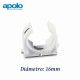 ABRAZADERA ABIERTA DE NYLON DIAMETRO 16MM MULTICLIP APOLO 916MC