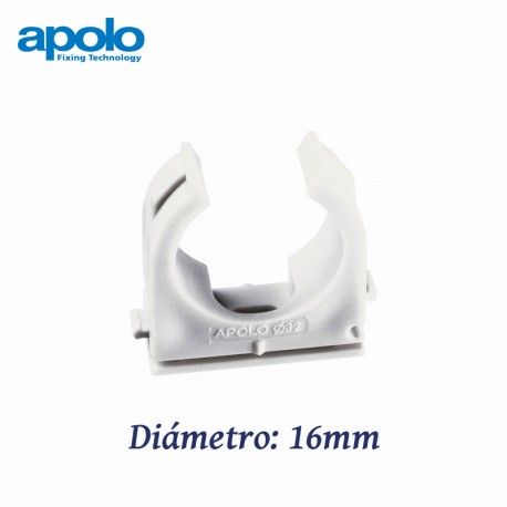 ABRAZADERA ABIERTA DE NYLON DIAMETRO 16MM MULTICLIP APOLO 916MC