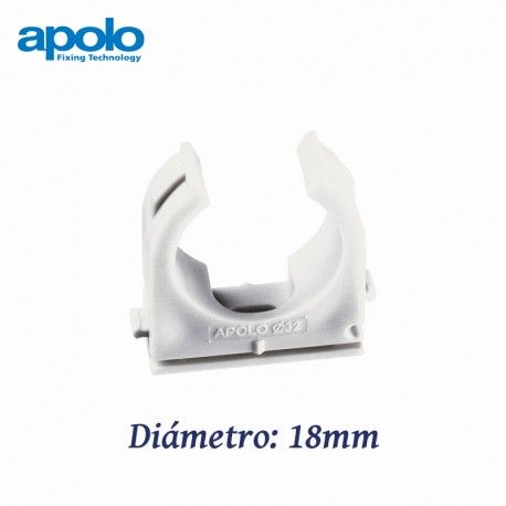 ABRAZADERA ABIERTA DE NYLON DIAMETRO 18MM MULTICLIP APOLO 918MC