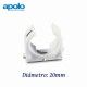 ABRAZADERA ABIERTA DE NYLON DIAMETRO 20MM MULTICLIP APOLO 920MC