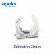 ABRAZADERA ABIERTA DE NYLON DIAMETRO 25MM MULTICLIP APOLO 925MC