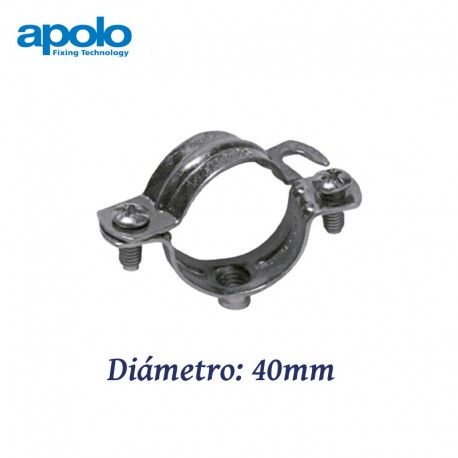 ABRAZADERA METALICA M6 DIAMETRO 40MM FACIL INSTALACION APOLO 940NK