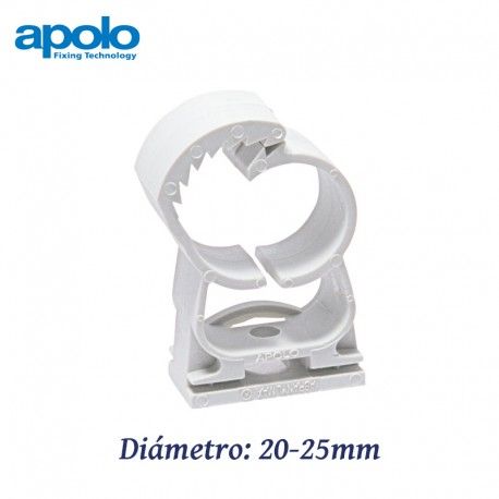 ABRAZADERA MULTIDIAMETRO 20-25MM PARA TODO TIPO TUBOS DE PLASTICO APOLO 925ABT