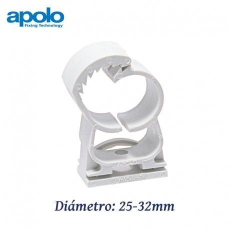 ABRAZADERA MULTIDIAMETRO 25-32MM PARA TODO TIPO TUBOS DE PLASTICO APOLO 932ABT