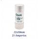 FUSIBLE CILINDRICO 25 AMPERIOS 22X58MM CURVA DE FUSION gG