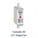 FUSIBLE DE CUCHILLA NH 125 AMPERIOS TAMAÑO 00 CURVA DE FUSION gG