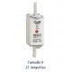 FUSIBLE DE CUCHILLA NH 25 AMPERIOS TAMAÑO 0 CURVA DE FUSION gG