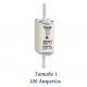 FUSIBLE DE CUCHILLA NH 100 AMPERIOS TAMAÑO 1 CURVA DE FUSION gG
