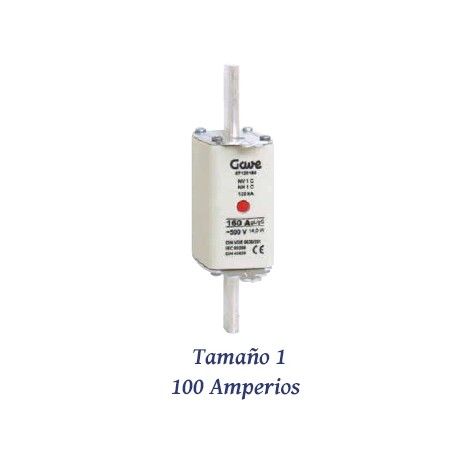 FUSIBLE DE CUCHILLA NH 100 AMPERIOS TAMAÑO 1 CURVA DE FUSION gG