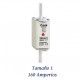 FUSIBLE DE CUCHILLA NH 160 AMPERIOS TAMAÑO 1 CURVA DE FUSION gG