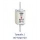 FUSIBLE DE CUCHILLA NH 160 AMPERIOS TAMAÑO 2 CURVA DE FUSION gG