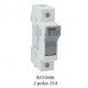 BASE PORTAFUSIBLES TAMAÑO 00 PARA FUSIBLES DE 8X31MM 2P 25A