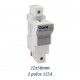 BASE PORTAFUSIBLES TAMAÑO 2 PARA FUSIBLES DE 22X58MM 2P 125A