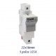 BASE PORTAFUSIBLES TAMAÑO 2 PARA FUSIBLES DE 22X58MM 3P 125A