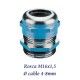 PRENSAESTOPA M16X1,5 DE LATON 4-8MM LIBRE HALOGENOS IP68 JUNTA CLOROPRENO