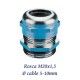 PRENSAESTOPA M20X1,5 DE LATON 6-12MM LIBRE HALOGENOS IP68 JUNTA CLOROPRENO