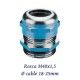 PRENSAESTOPA M40X1,5 DE LATON 18-25MM LIBRE HALOGENOS IP68 JUNTA CLOROPRENO