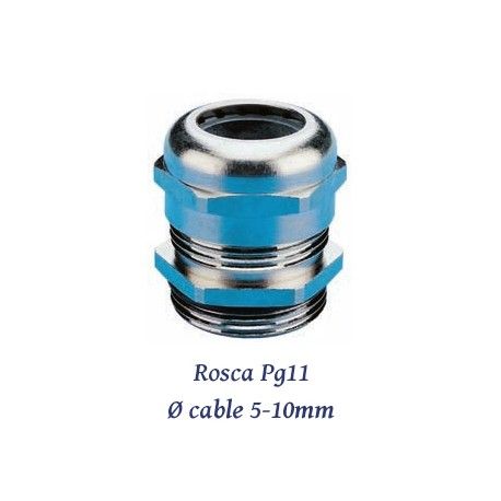 PRENSAESTOPA PG11 DE POLIAMIDA 5-10MM LIBRE HALOGENOS IP68 JUNTA CLOROPRENO